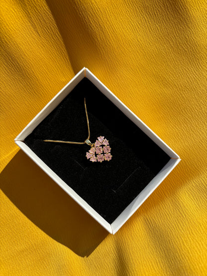 Pembe Taşlı Kolye